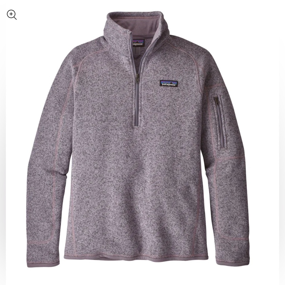 Patagonia Women’s 1/4 zip Better Sweater fleece Medium In Smokey Violet